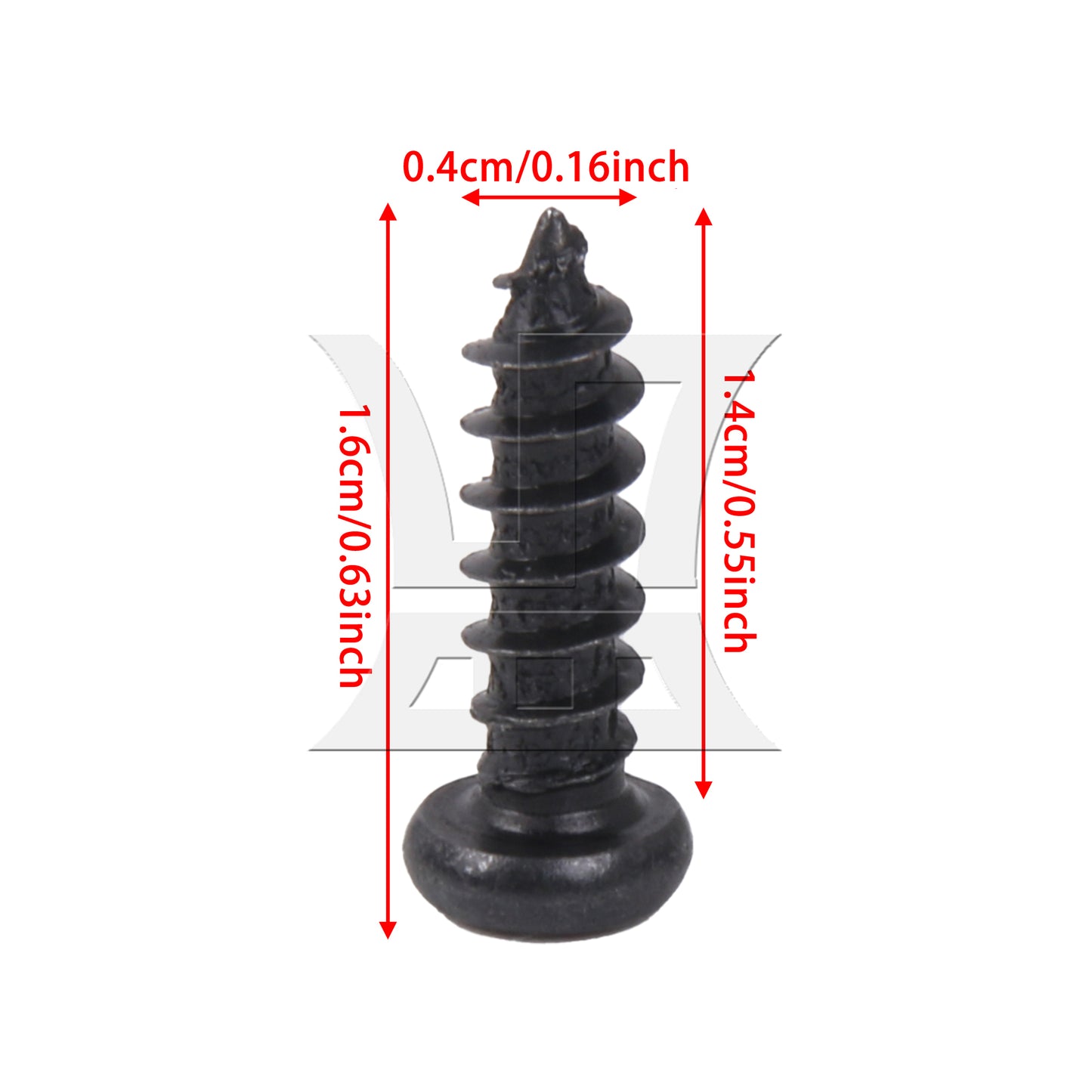 BQLZR 1000Pieces Round Pan Head Tapping Screws for Electronic Repair Part M4 x 14mm