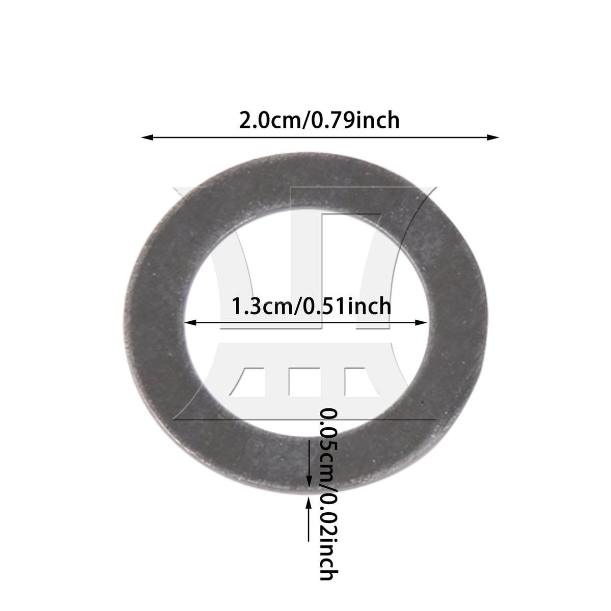 BQLZR 50Pieces Flat Washers Stainless Steel M13 x 20mm x 0.5mm for Factories Repair