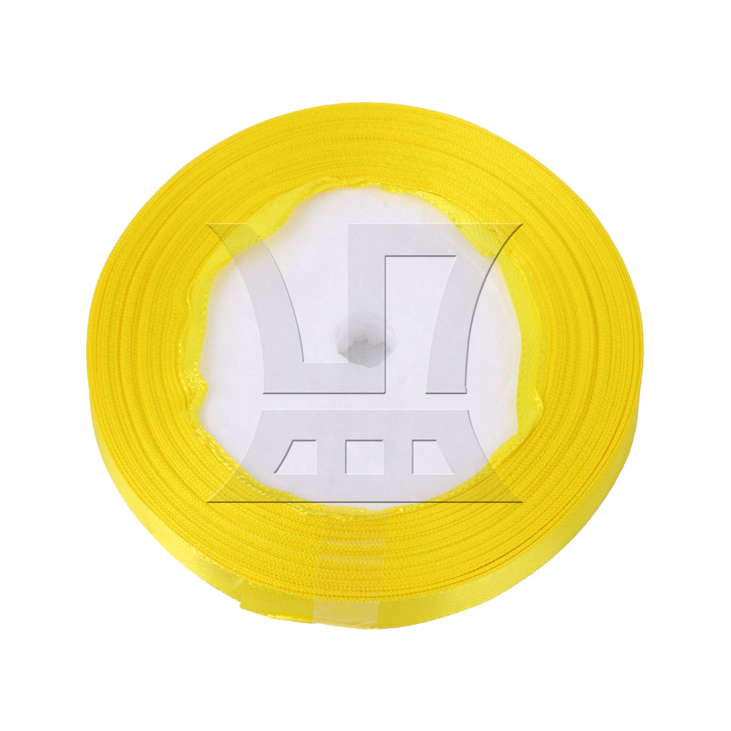 BQLZR Solid Color Satin Ribbon 0.4 Inch x 24 Yards for Weddings Wreaths Craft Yellow