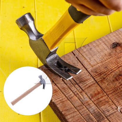 BQLZR High Carbon Steel Claw Hammer 8-Ounce Basic Hand Tool for DIY and Woodworking
