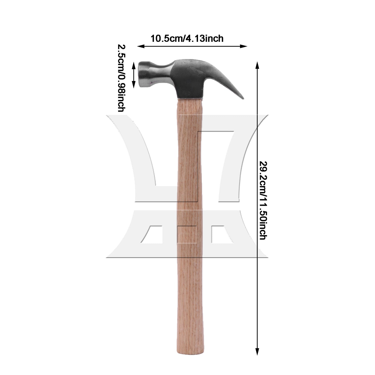 BQLZR High Carbon Steel Claw Hammer 8-Ounce Basic Hand Tool for DIY and Woodworking