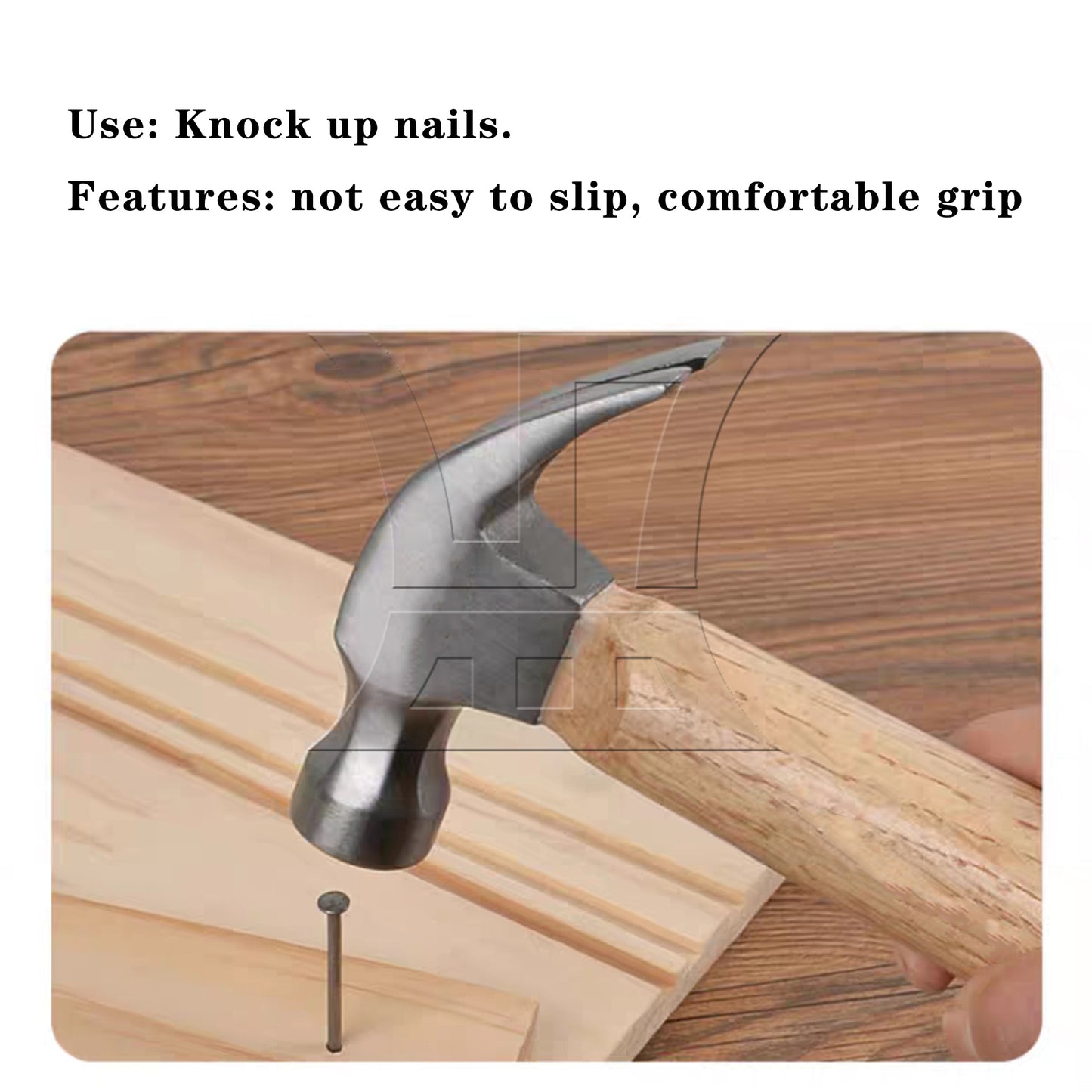 BQLZR High Carbon Steel Claw Hammer 8-Ounce Basic Hand Tool for DIY and Woodworking
