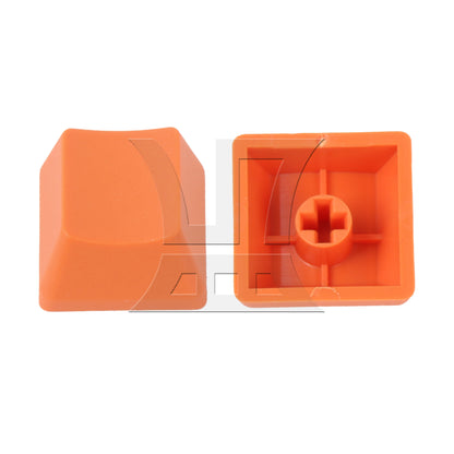 BQLZR 5 Pieces Keyboard Keycaps Black White Red Blue Orange-Red Blank Solid Color