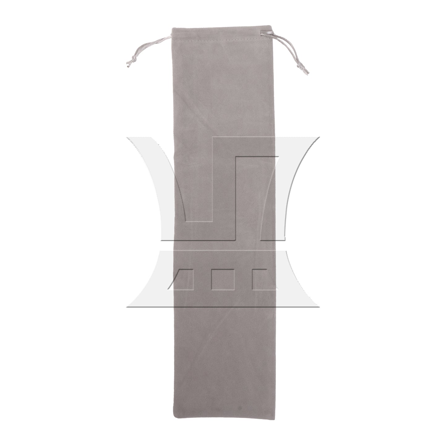 BQLZR Percussion Accessories Gray Velvet Bag with Drawstring for Drum 18.11x4.72"