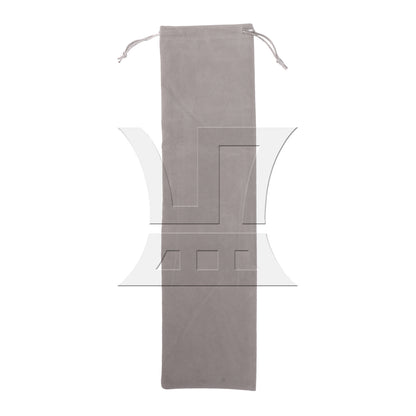 BQLZR Percussion Accessories Gray Velvet Bag with Drawstring for Drum 18.11x4.72"