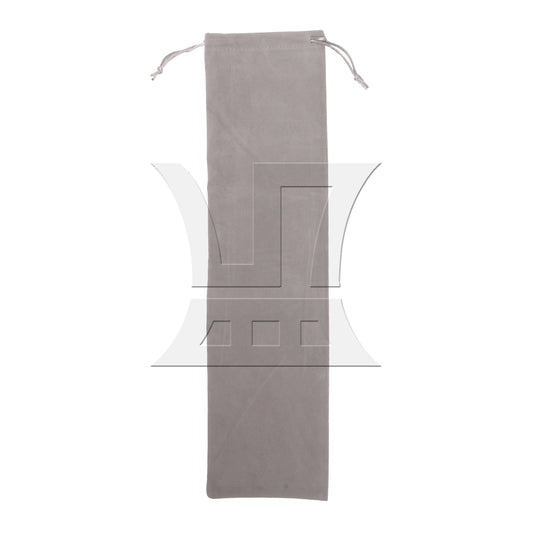 BQLZR Percussion Accessories Gray Velvet Bag with Drawstring for Drum 18.11x4.72"