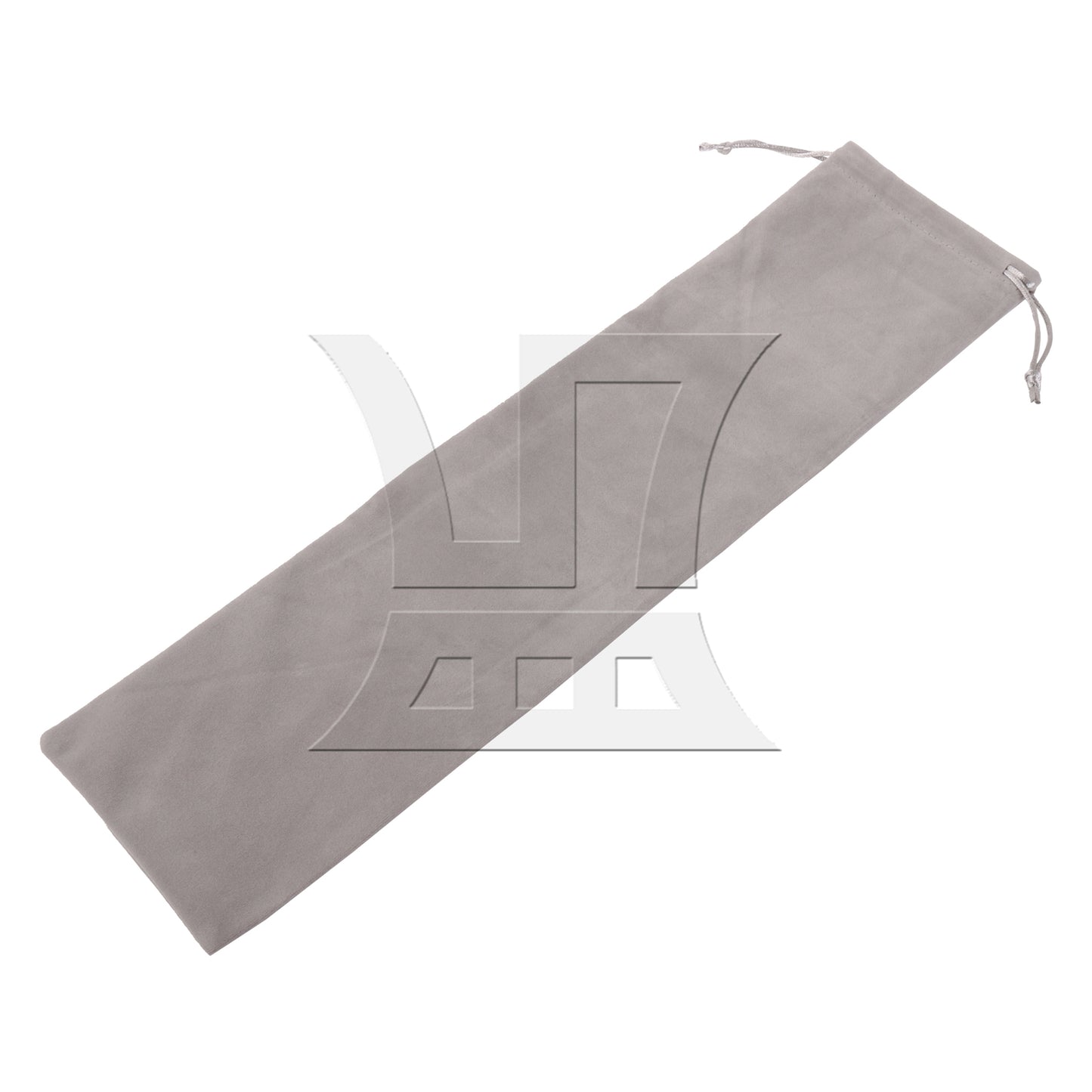 BQLZR Percussion Accessories Gray Velvet Bag with Drawstring for Drum 18.11x4.72"