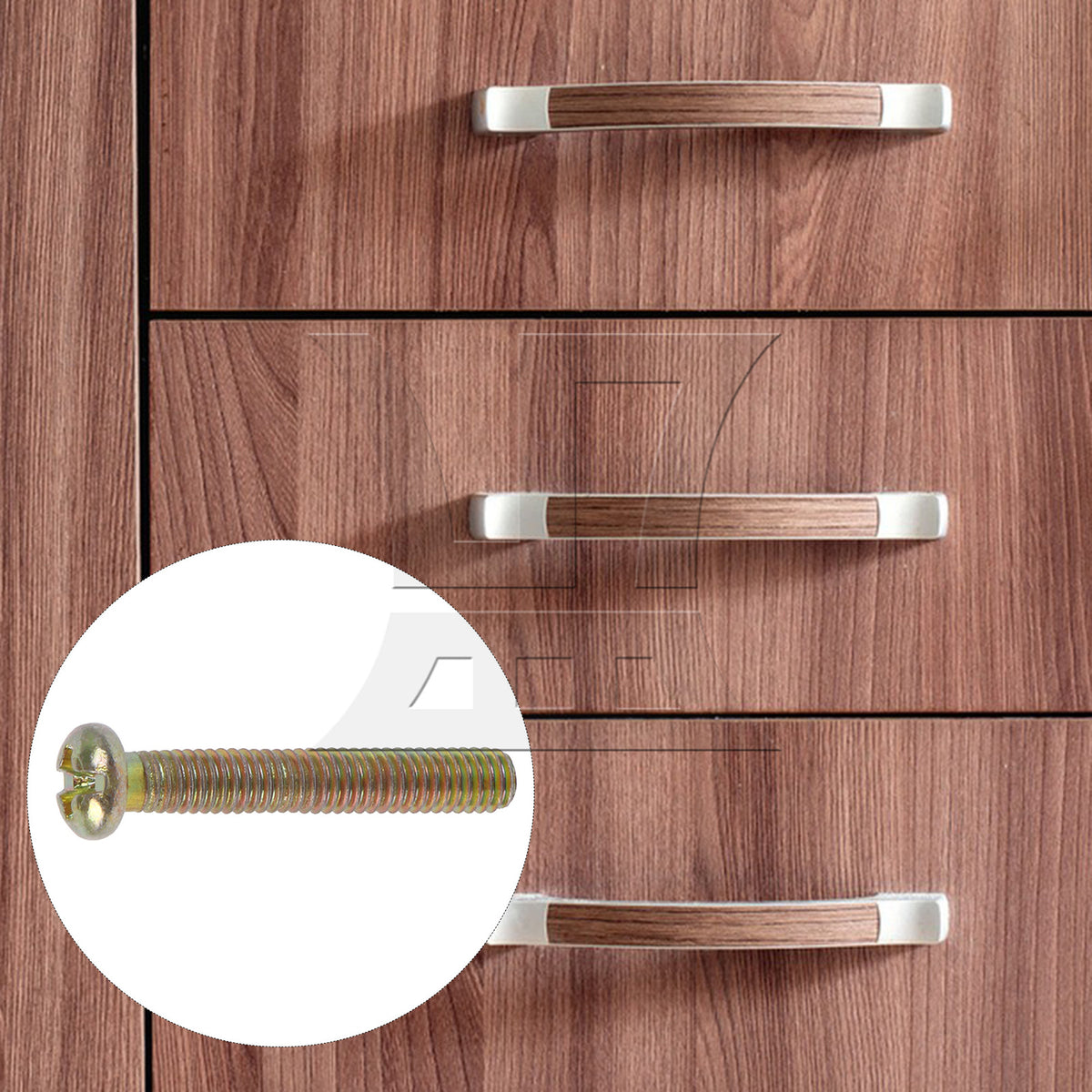 BQLZR M4x25mm Round Head Screw Stainless Steel Fasteners for Drawer Cabinet Handles