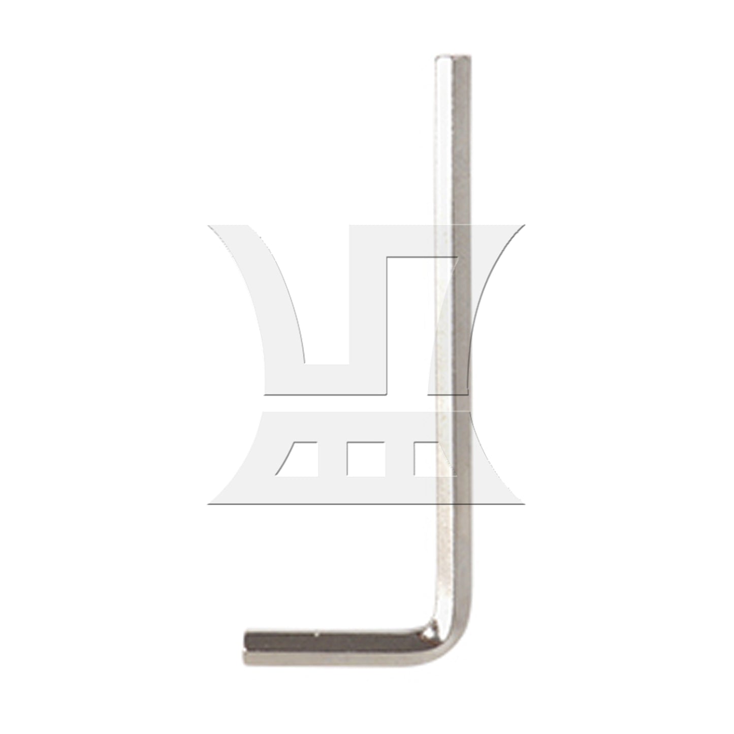 BQLZR 1pcs Hexagon Allen Key 45# Steel Surface Nickel Plating 1.73inch x 0.63inch Silver