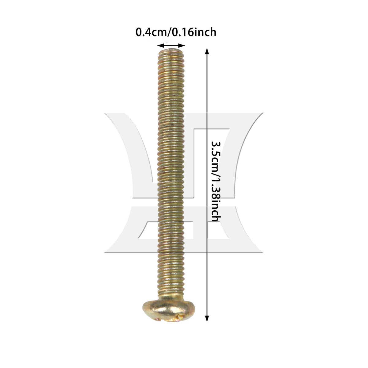 BQLZR Stainless Steel M4x35mm Round Head Screw Fasteners for Cabinet Handle