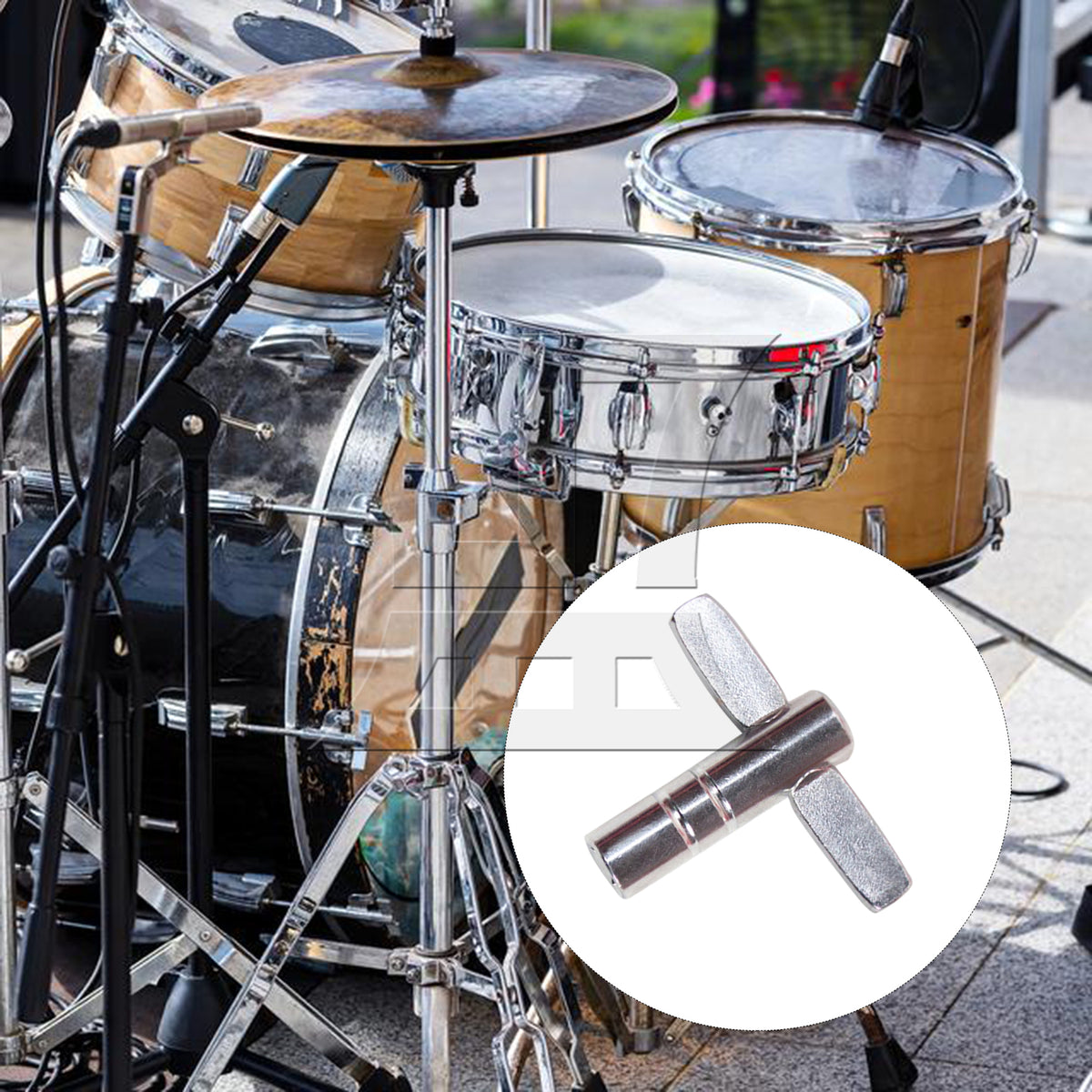 BQLZR 1pc Drum Tuning Wrench T Shape for Drummers