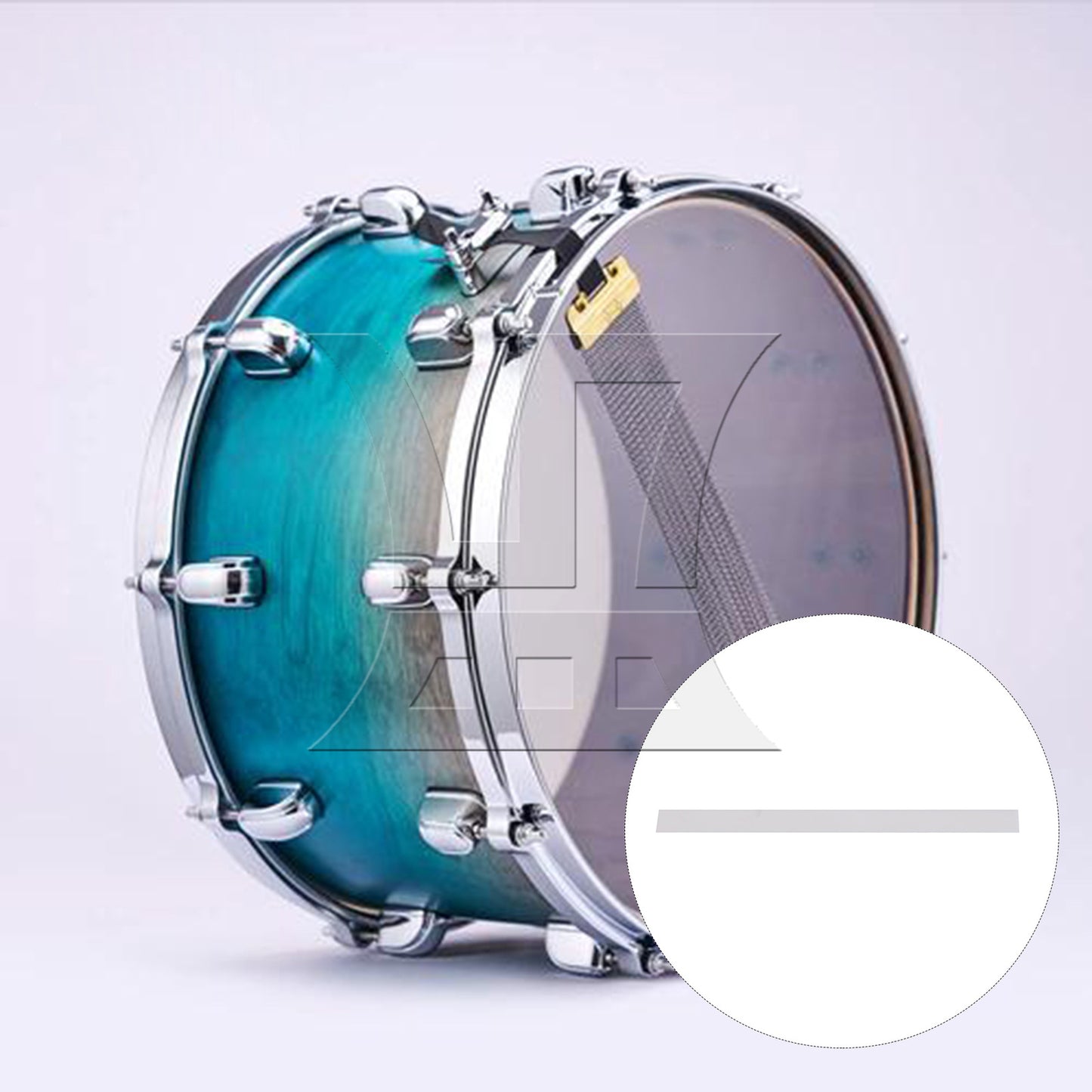 BQLZR Plastic Transparent Snare Wire Strap Accessories Parts 8.78 Inch Length