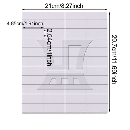 BQLZR 50 Sheets Address Labels Stickers for Mailing 44pcs Per Page 1.91 x 1 Inches