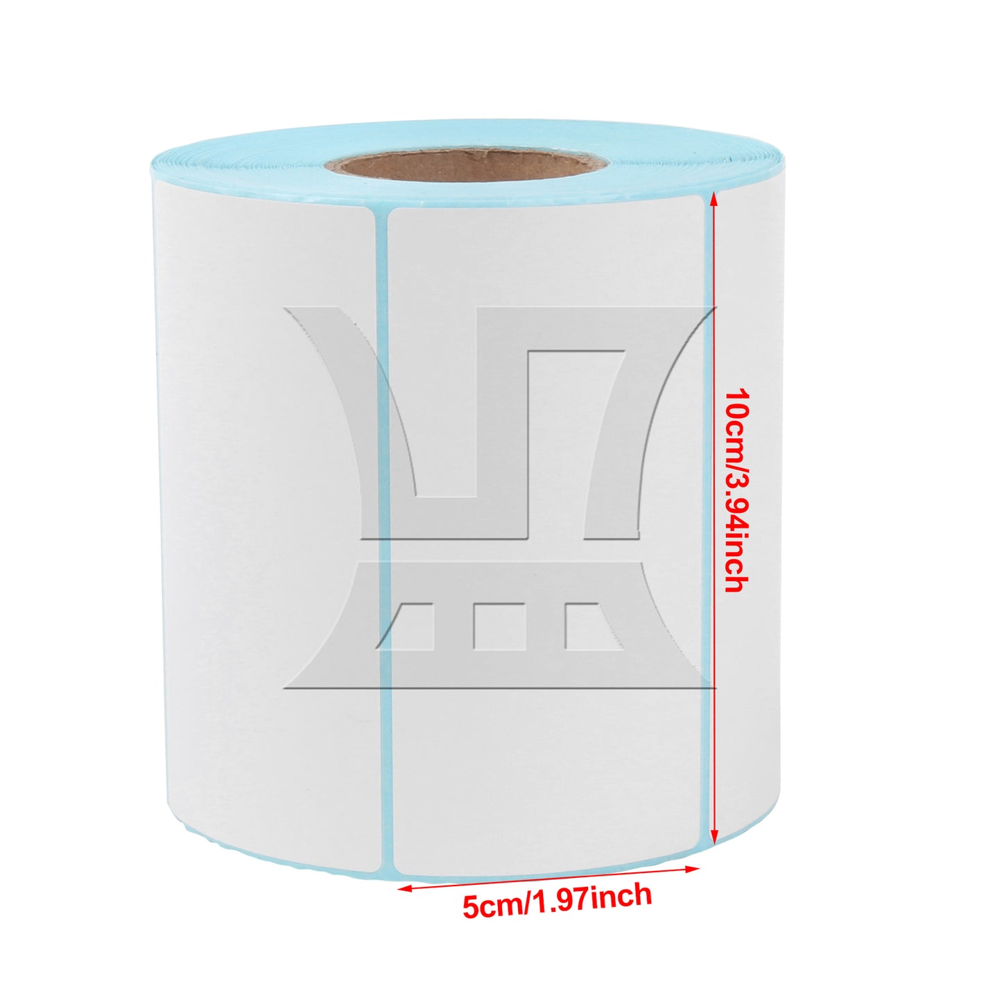BQLZR 1000 Pieces / a Roll Rectangle Direct Thermal Labels 3.94 x 1.97 Inch White