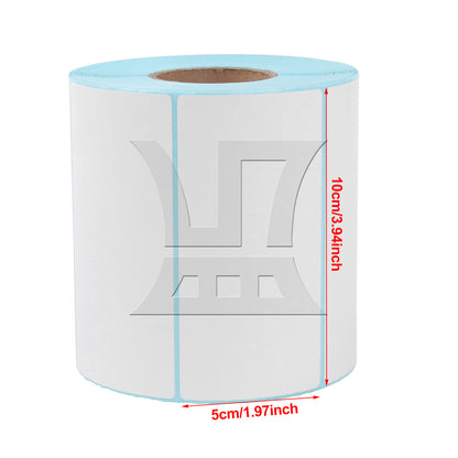 BQLZR 1000 Pieces / a Roll Rectangle Direct Thermal Labels 3.94 x 1.97 Inch White
