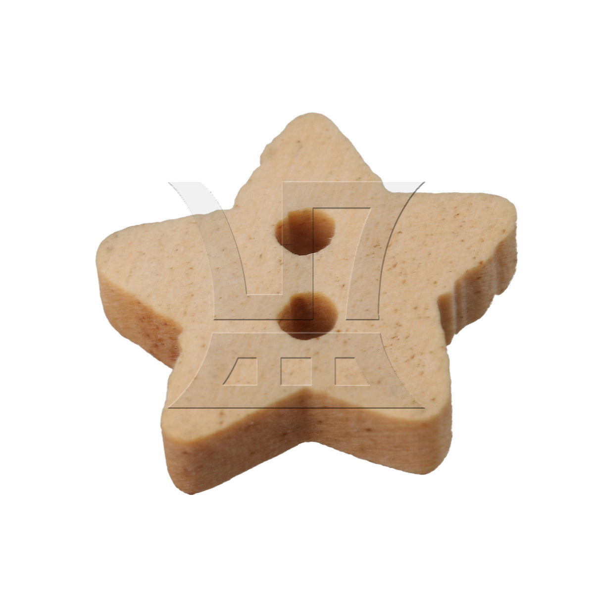 BQLZR Five-pointed Star Wooden Buttons for Craft DIY 13mm Length