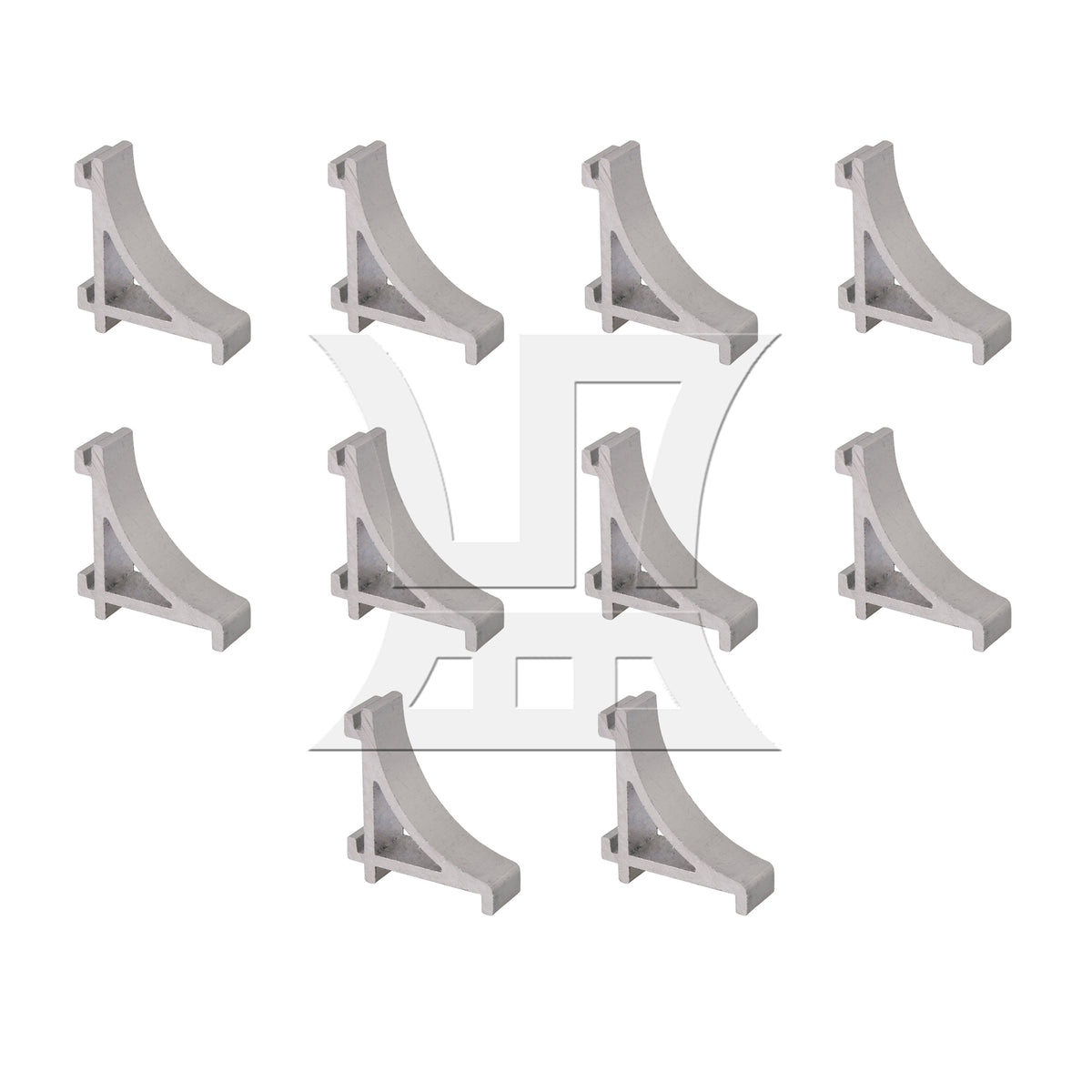 BQLZR 10Pcs Aluminum Alloy M Size Freezer Shelf Support Brackets Replacement 2.3CM