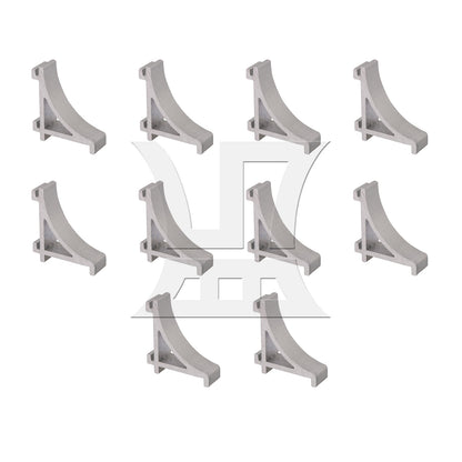BQLZR 10Pcs Aluminum Alloy M Size Freezer Shelf Support Brackets Replacement 2.3CM