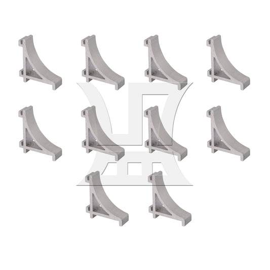 BQLZR 10Pcs Aluminum Alloy M Size Freezer Shelf Support Brackets Replacement 2.3CM