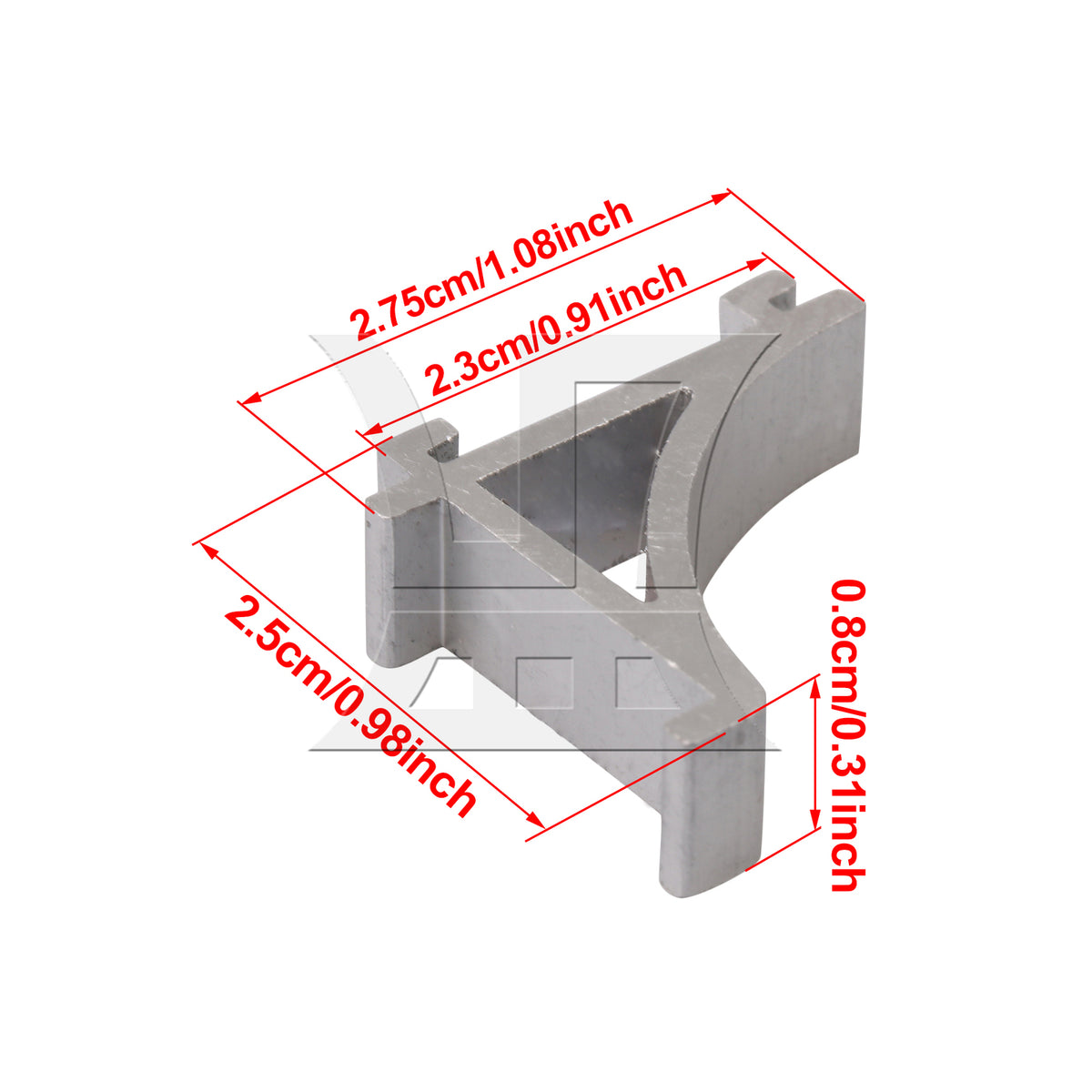 BQLZR 10Pcs Aluminum Alloy M Size Freezer Shelf Support Brackets Replacement 2.3CM