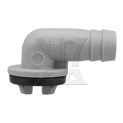 BQLZR Air Conditioner Drain Hose Elbow Connector with Rubber Ring 14mm Diameter