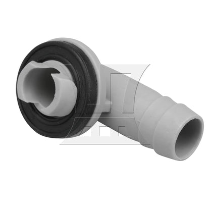 BQLZR Air Conditioner Drain Hose Elbow Connector with Rubber Ring 14mm Diameter