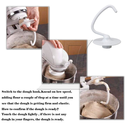 BQLZR Dough Hook Tilt Head Lift Stand Mixers Replacement for Mixer K45DH