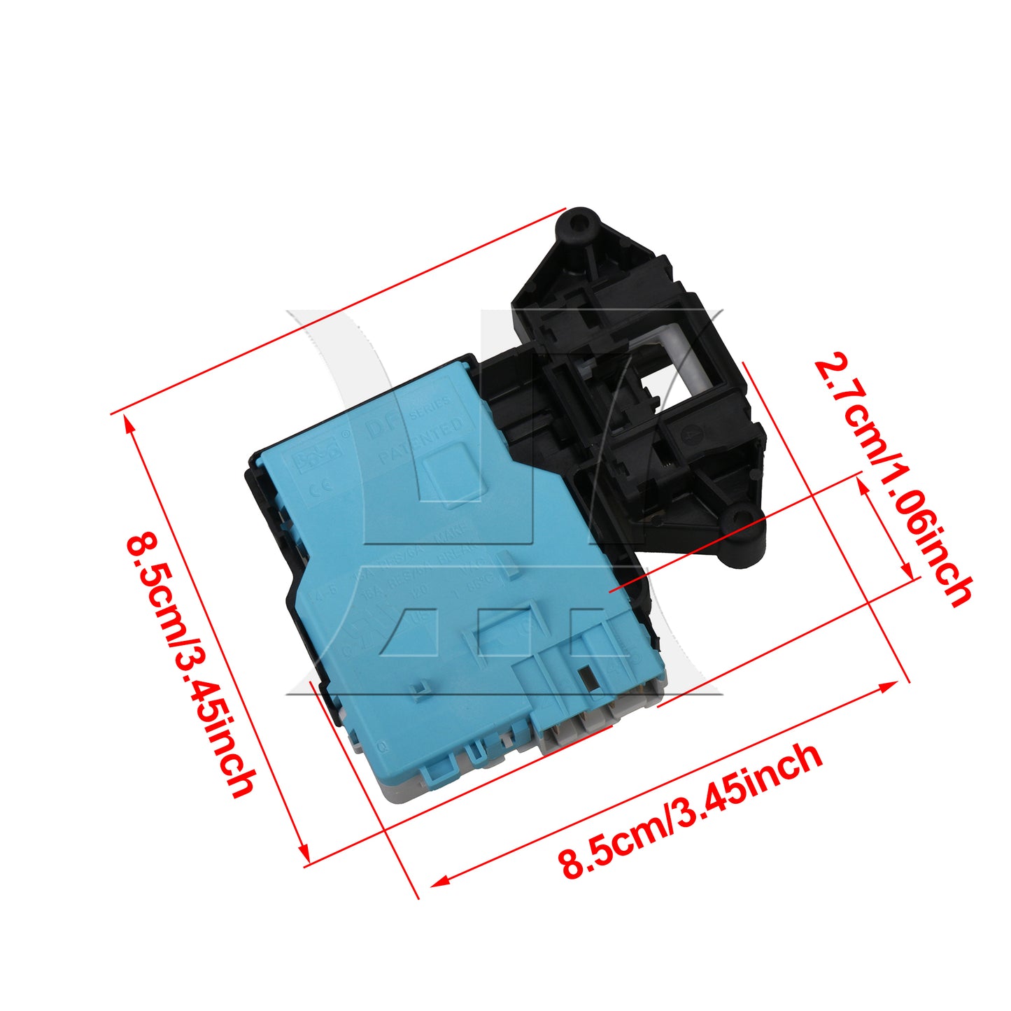 BQLZR White Washer Door Lock Switch 6601ER1004C Replacements for AP4998848 1268254