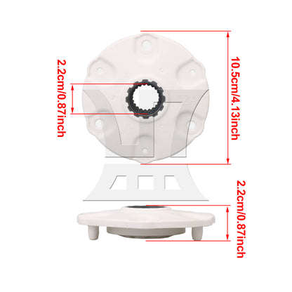 BQLZR MBF618448 Washing Machine Drive Hub White & Nickel Metal Replacement Parts