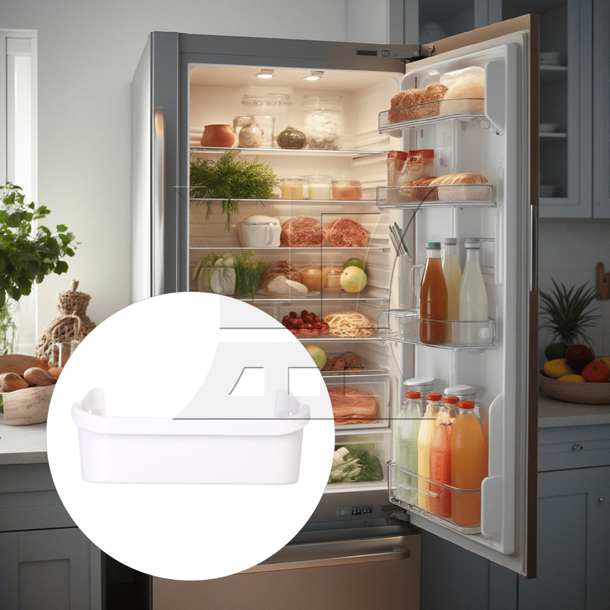 BQLZR Plastic Refrigerator Door Shelf 240351601 for Kitchen Supplies
