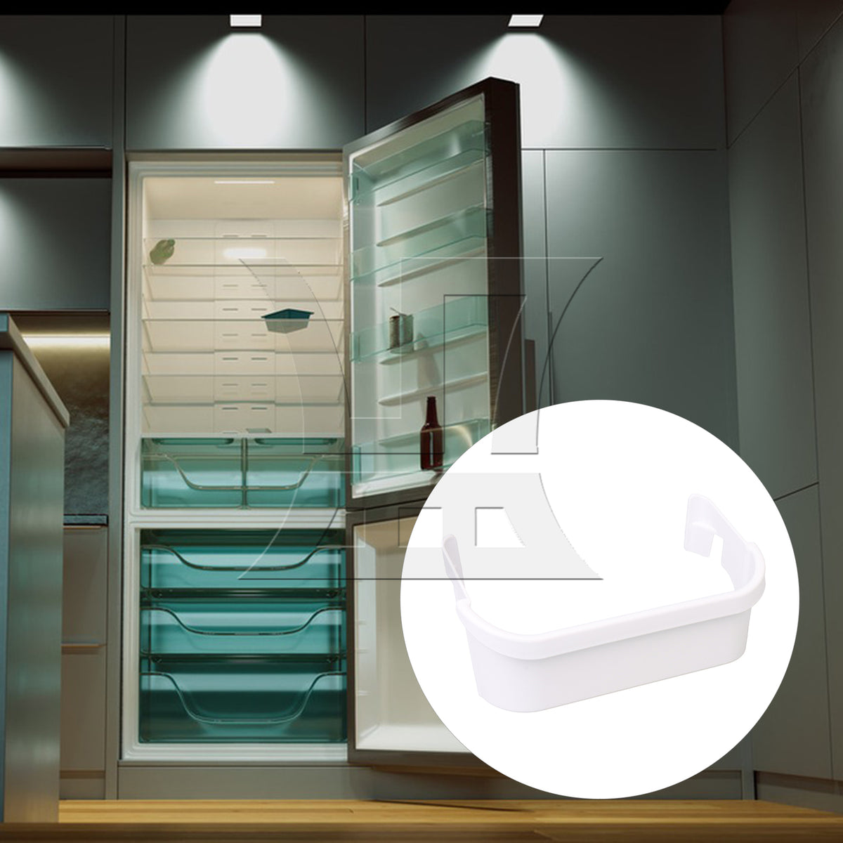 BQLZR Plastic Refrigerator Door Shelf 240351601 for Kitchen Supplies