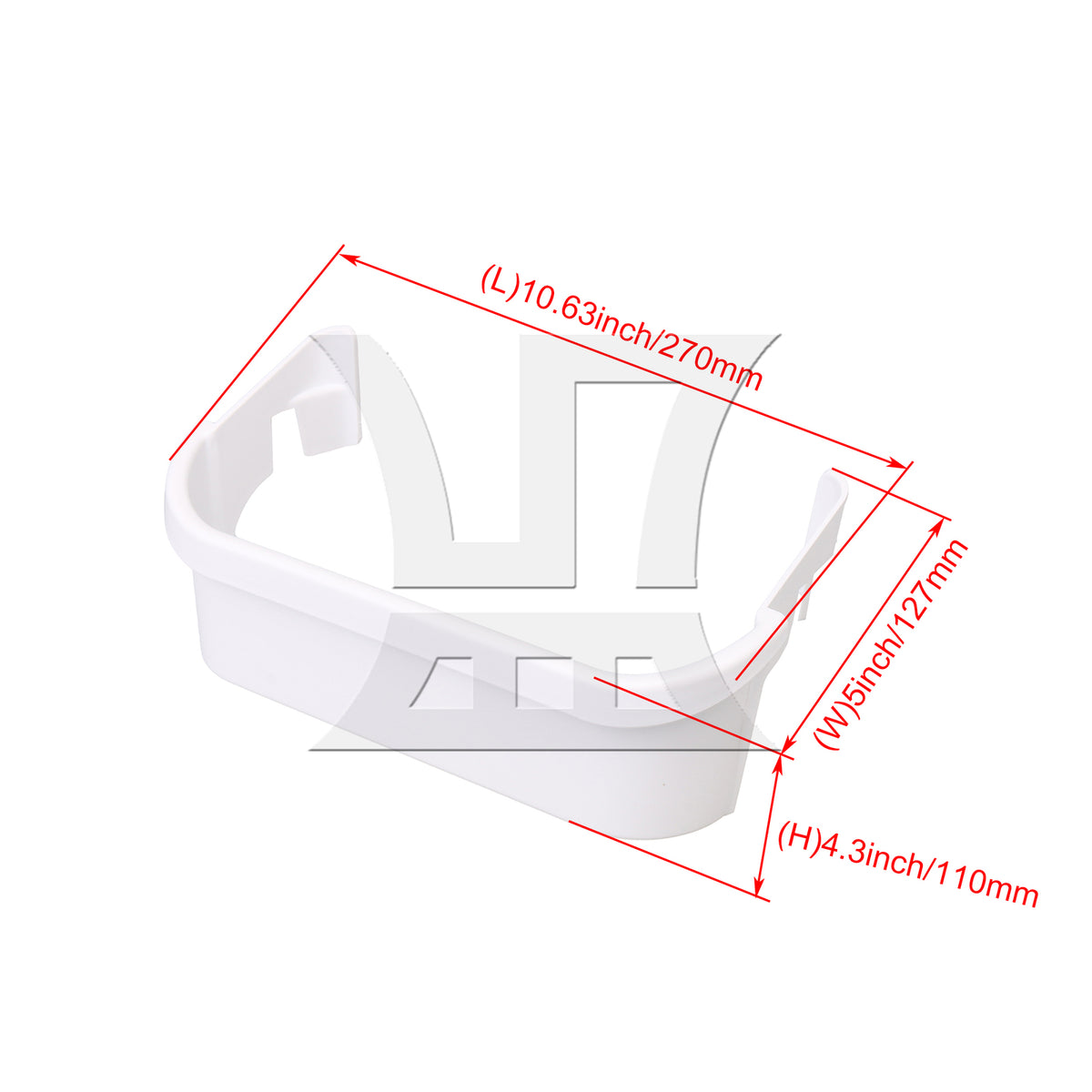 BQLZR Plastic Refrigerator Door Shelf 240351601 for Kitchen Supplies