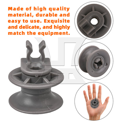 BQLZR Gray Dishwasher Upper Dishrack Wheel Replacement Part 4581DD3002A