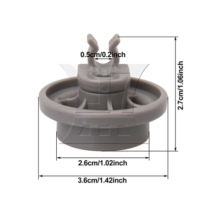 BQLZR  Dishwasher Lower Dishrack Wheel Replacement Part 4581DD3003B Gray