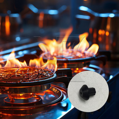 BQLZR  Gas Stoves Rubber Feet Replace Part Number WB02K0101 247410 Black