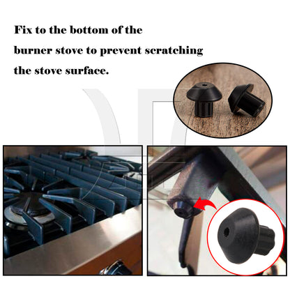 BQLZR  Gas Stoves Rubber Feet Replace Part Number WB02K0101 247410 Black