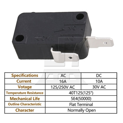 BQLZR  Universal Microwave Door Switch KW3AT-16 Micro Replacement Parts