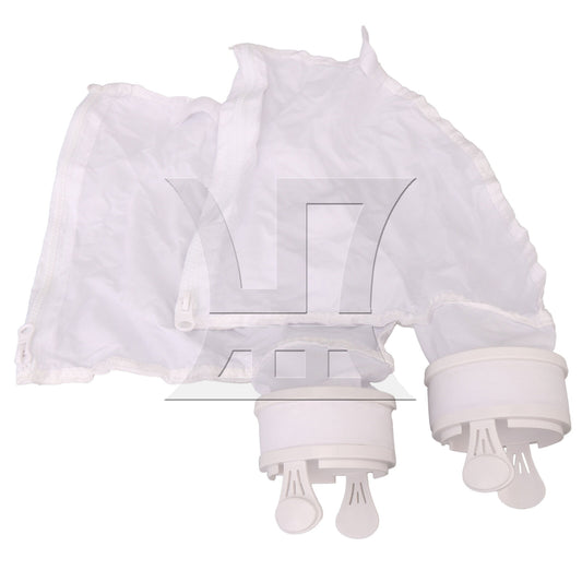 BQLZR 2 Pieces 300x290mm Universal Swimming Pool Filter Bag for 280 480 White