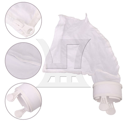 BQLZR 2 Pieces 300x290mm Universal Swimming Pool Filter Bag for 280 480 White