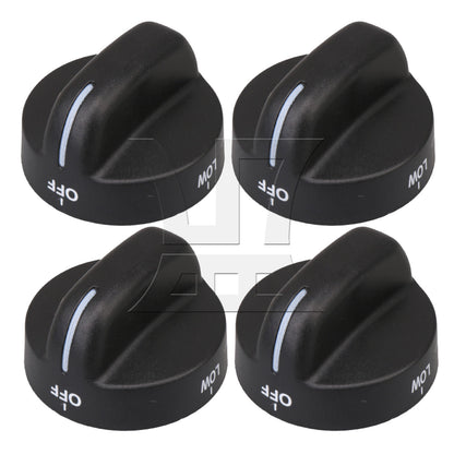 BQLZR 4 x Gas Stoves Knob ER8273103 8273103 8273107 8273111 Replacement Parts
