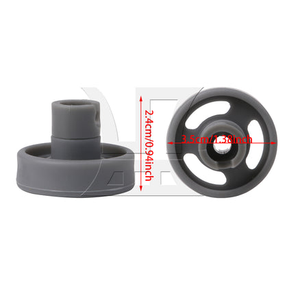 BQLZR 8 Pieces Dishwasher Lower Rack Wheel and Stud Replacement for GLDA696P02SS