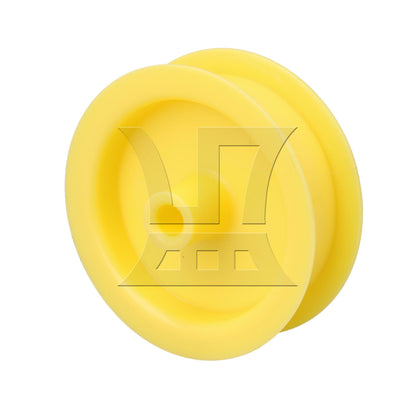 BQLZR WE12X83 Yellow Dryer Idler Pulley Wheel Upgraded Ball Bearing Replacement Part