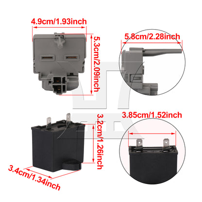 BQLZR Relay and Overload Assembly Replacement for W10189190 2264017