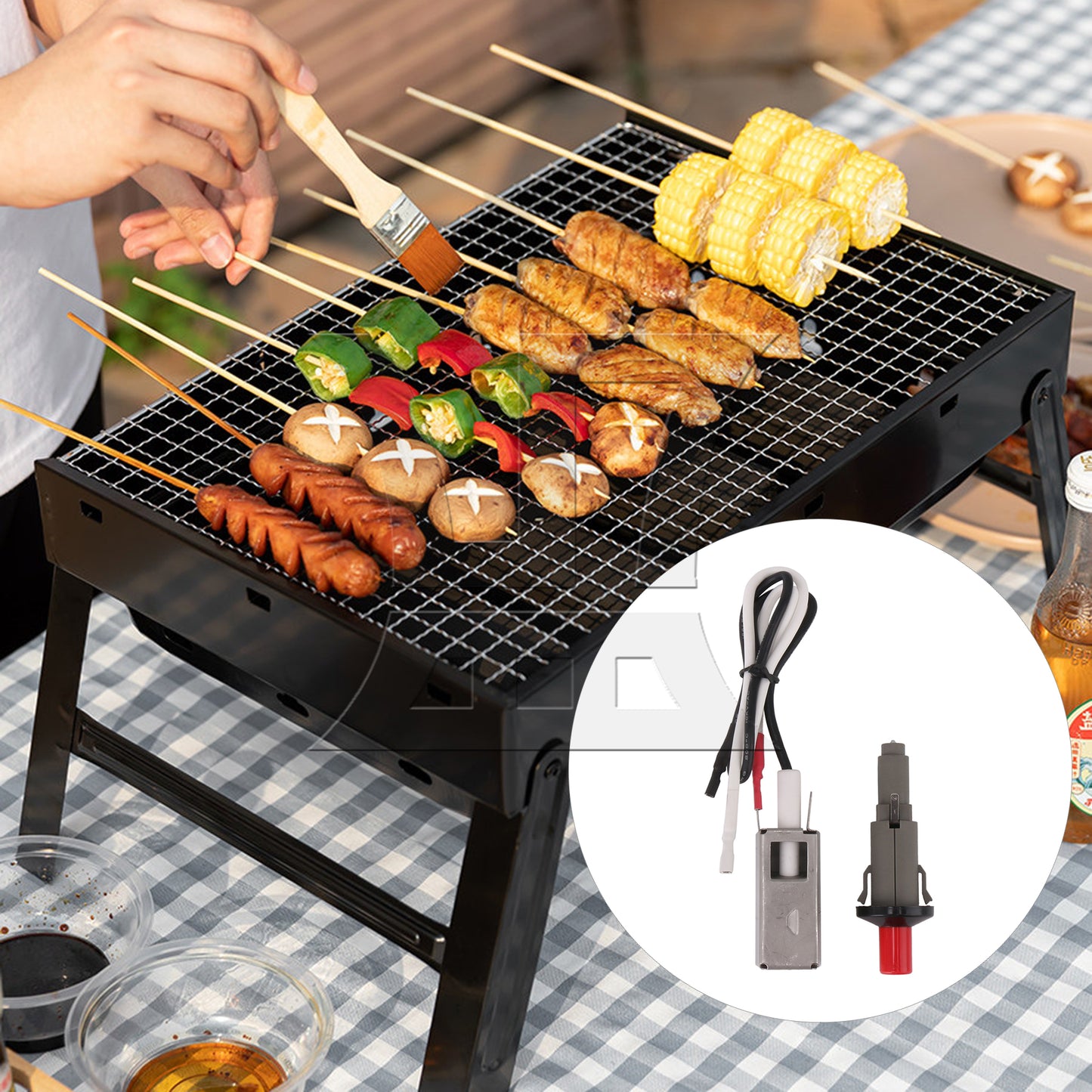 BQLZR 2PCS Barbecue Push Button Grill Igniter 7510 Replacement for Spirit 200/300