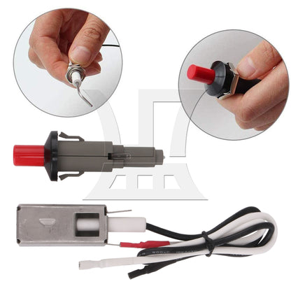 BQLZR 2PCS Barbecue Push Button Grill Igniter 7510 Replacement for Spirit 200/300