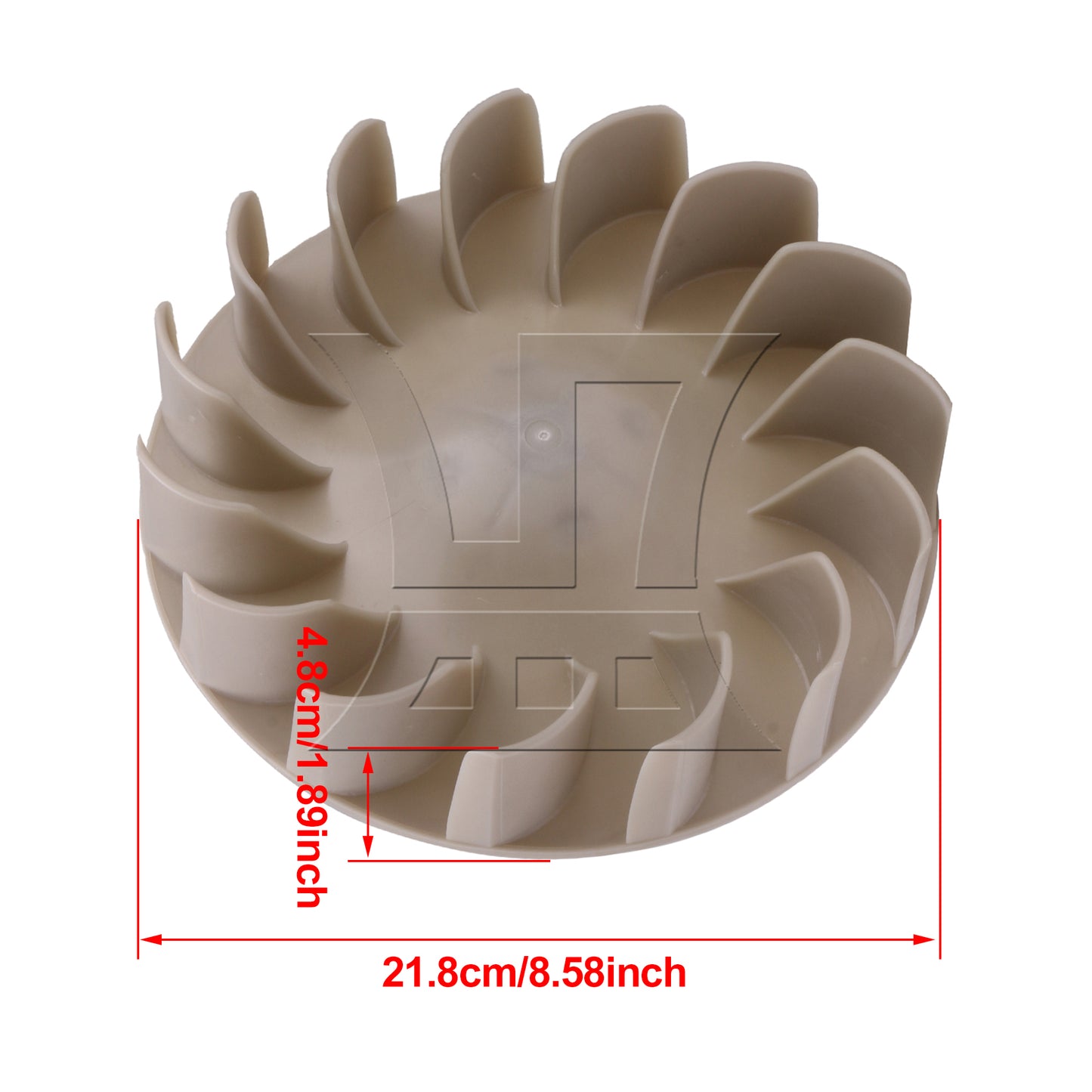BQLZR Grey 694089 Dryer Blower Wheel Replacement for PS383953 AH383953