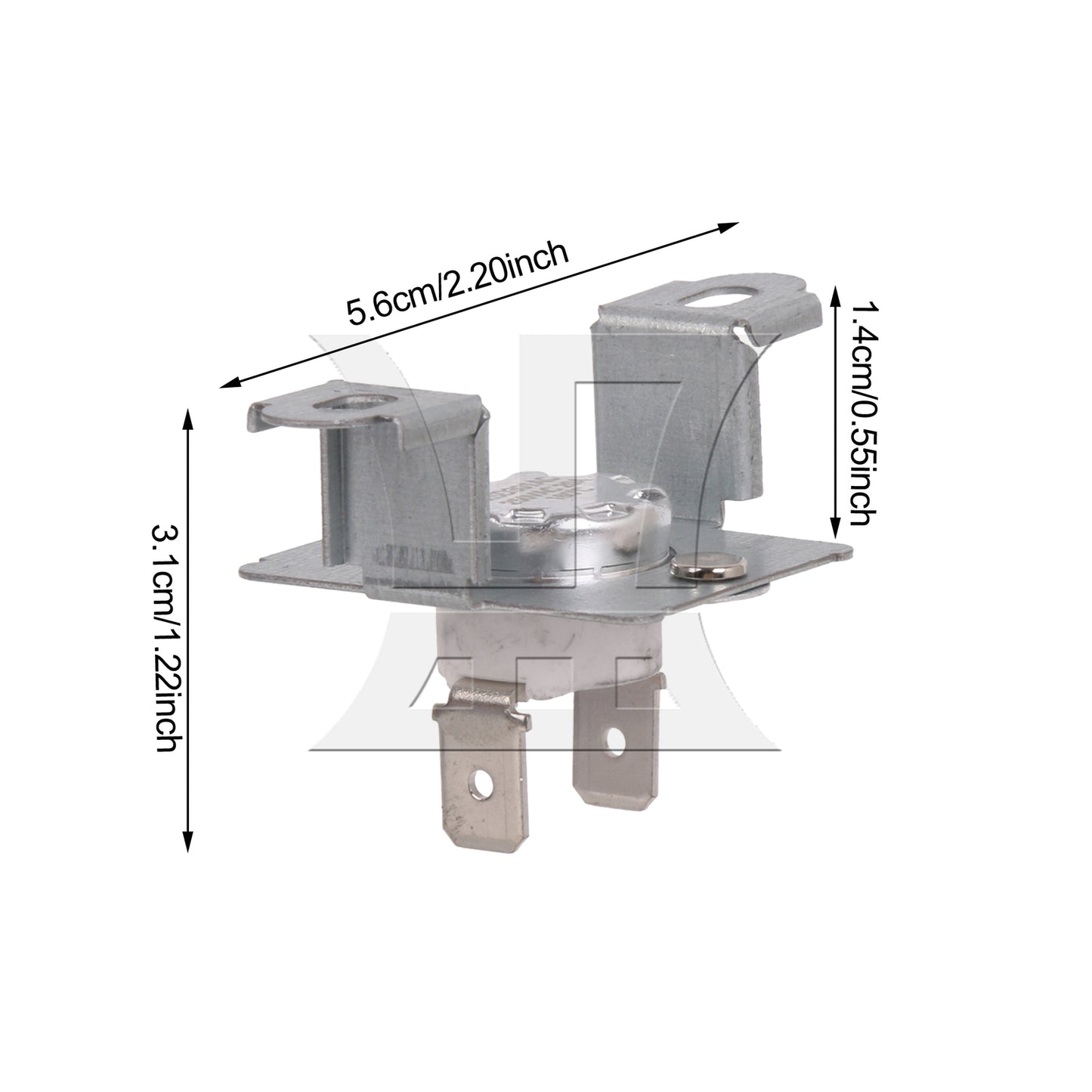 BQLZR 3Pieces DC96-00887A Metal Silver Dryer Thermal Fuse Replace Parts PS11741829