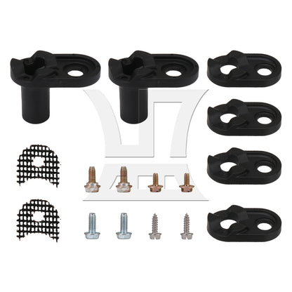 BQLZR Plastic Refrigerator Door Closer Kit 4318165 Replacement Parts 2155313 Black