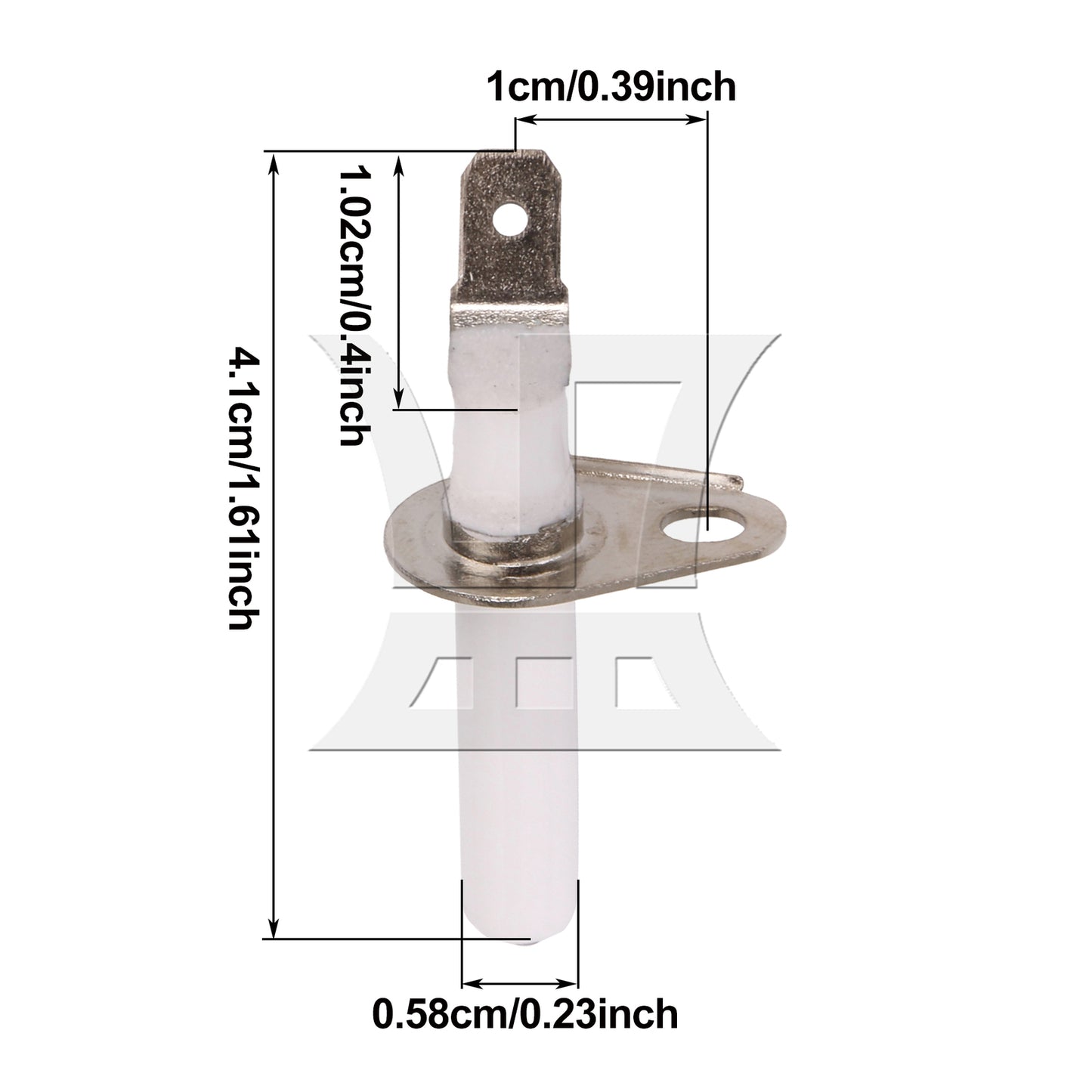 BQLZR 4pcs 8523793 Spark Burner Igniter Electrode White