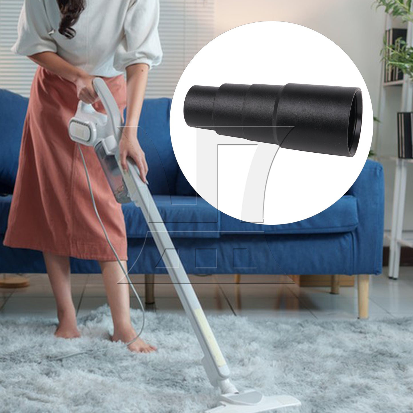 BQLZR Vacuum Brush Hose Tube Adapter Connecting Nozzle 1-3/8" to 1" 1-1/4" 1-3/8"